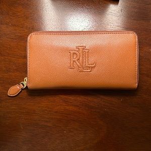 Lauren Ralph Lauren leather zip wallet